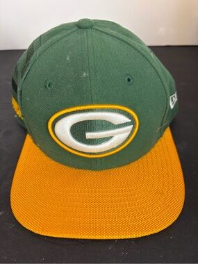 New Era Green Bay Packers Two-Tone Snapback Hat - Green & Gold